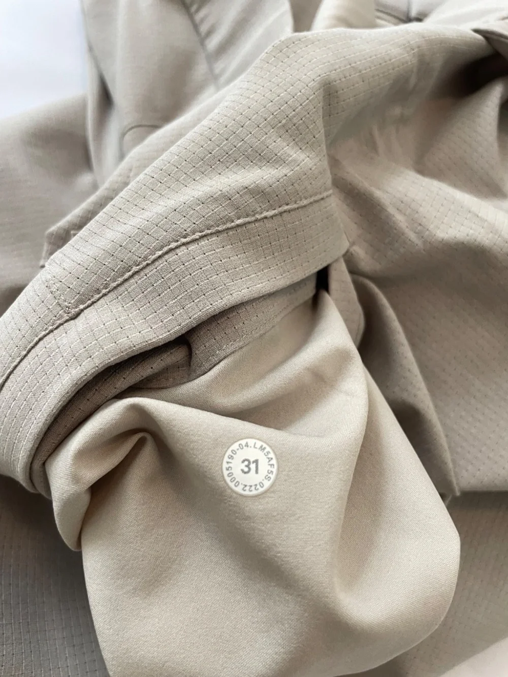 Lululemon Commission ABC Slim Golf Pants Trouser White Warpstream Men's 31